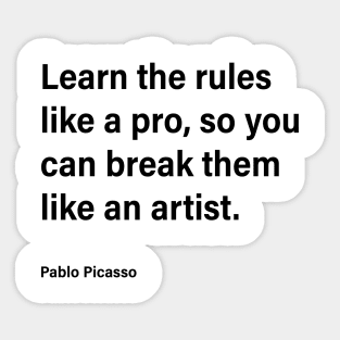 Learn Like a Pro - Break Like an Artist Sticker